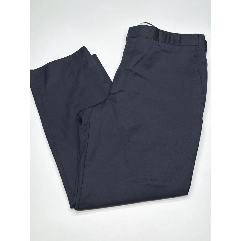 Men's Tailored Navy Blue Dress Pants Made in Italy Size 44‎ 27